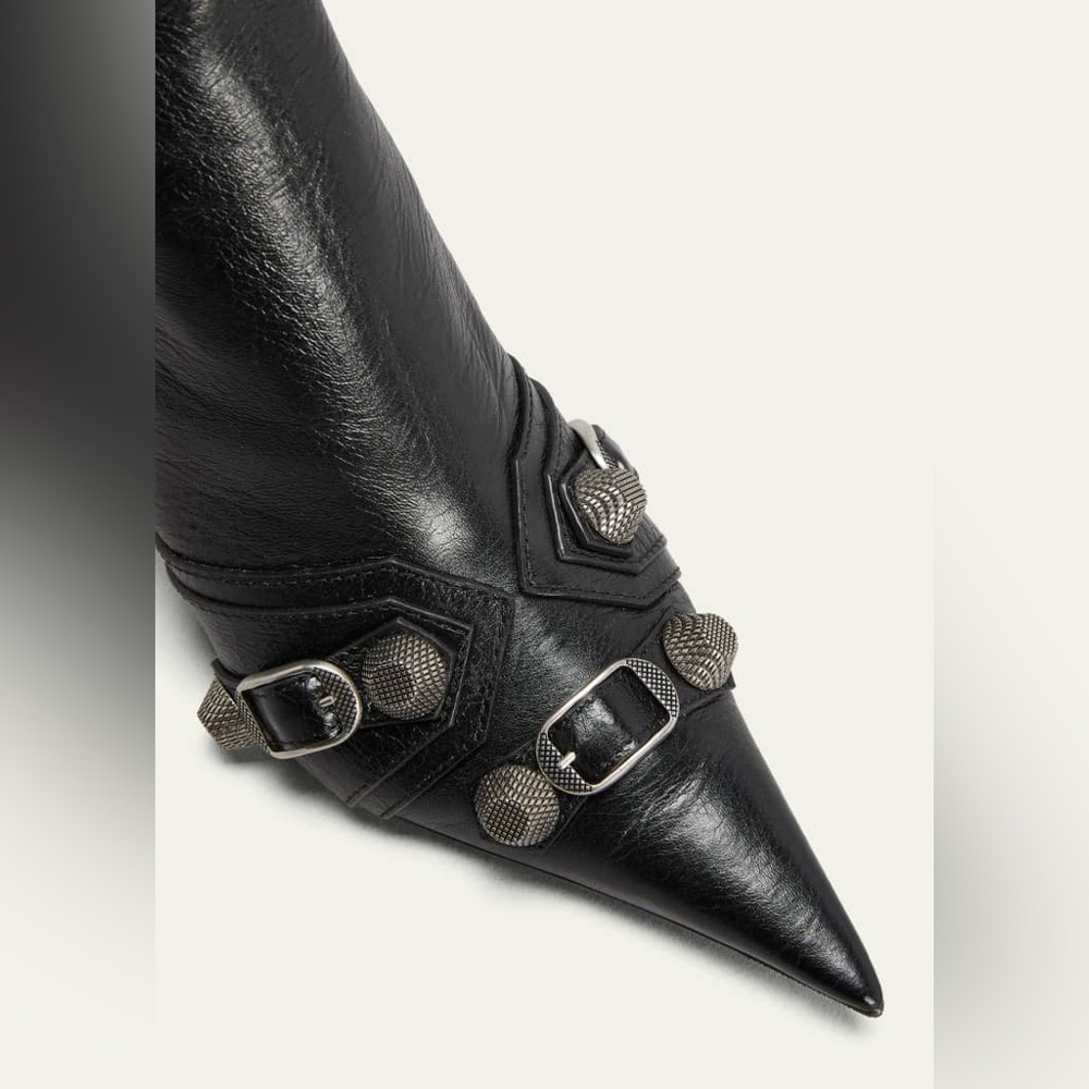 BALENCIAGA | Cagole Lambskin Buckle Zip Ankle Booties - Picture 3 of 8